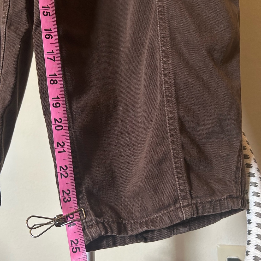 Free People We The Free Silverton Pull-on Barrel Jeans Brown / Chocolate M - Picture 9 of 13